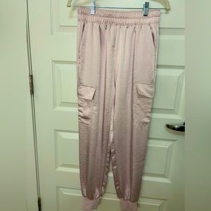 Light pink silk jogger size S